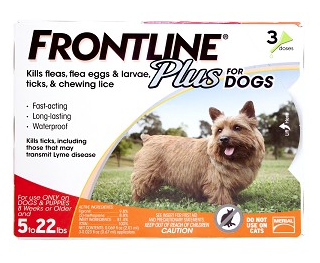 Frontline Plus for Dogs 3 month supply